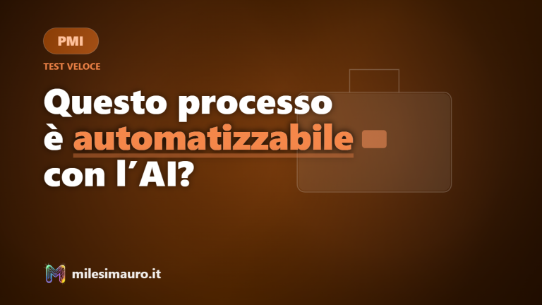 Come capire se un processo aziendale è automatizzabile con l'AI