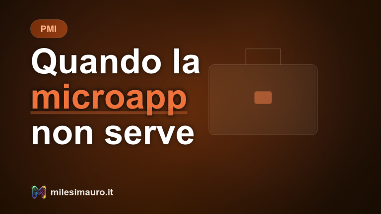 Quando una microapp AI non serve: quattro casi in cui è la risposta sbagliata