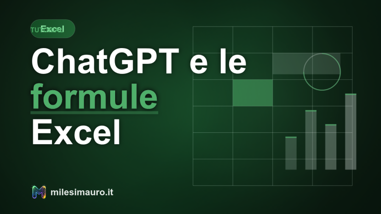 Come usare ChatGPT per scrivere formule Excel che reggono